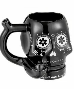West Coast Gifts Sugar Skull Mug Pipe