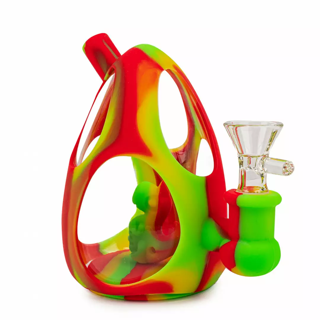 West Coast Gifts LIT Silicone 4.5" Tall Dinosaur Egg Bubbler