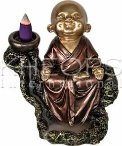 Kheops Baby Monk Backflow Cone Holder Incense And Incent Holders