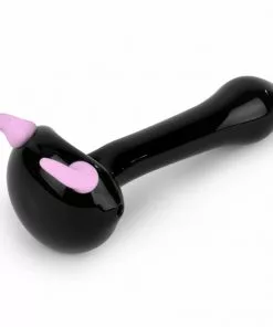 West Coast Gifts New Arrivals Red Eye Glass 4.5" Long Horn Hand Pipe