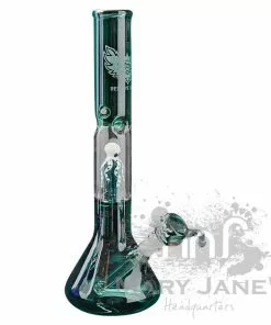 West Coast Gifts Red Eye Glass 17" Tall Octopus Beaker Bong W/ Showerhead Perc