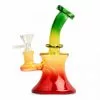 West Coast Gifts 5" Tall Day Glow Bubbler W/ UFO Perc Bubblers