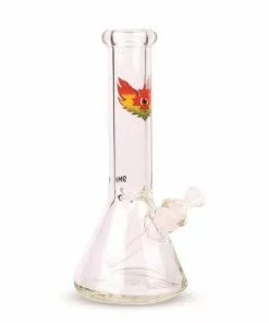 West Coast Gifts Red Eye Glass 12" Tall 9mm Thick Beaker Tube