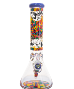 13" Cat Bong By Cheech Glass W/ 12mm Base
