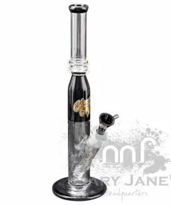 West Coast Gifts Cheech & Chong Glass Cheech & Chong 12" Tall Gold Black Lassie Tube Bong