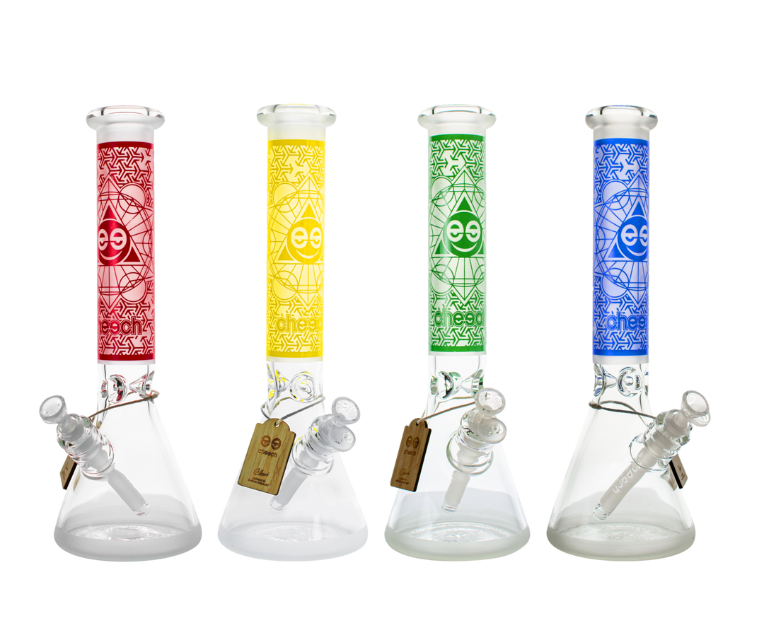 Cheech Glass 15" Sandblasted Beaker Bongs