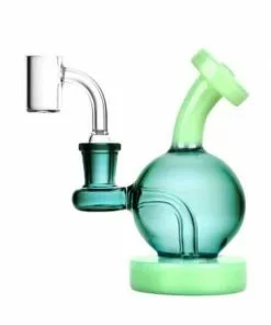 BOB Headquarters Pulsar Glass 5" Tall Coloured Sphere Mini Dab Rig