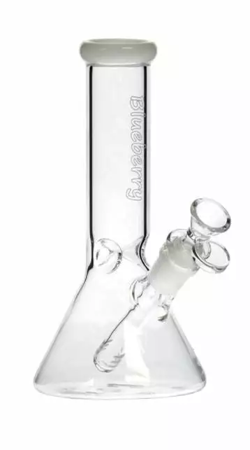 The Smokesman Nice Glass Blueberry Glass 8" Tall Mini Beaker Bong