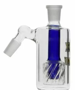 The Smokesman Nice Glass Gridded Drum Perc Ashcatcher - 14mm