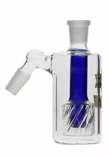 The Smokesman Nice Glass Gridded Drum Perc Ashcatcher - 14mm