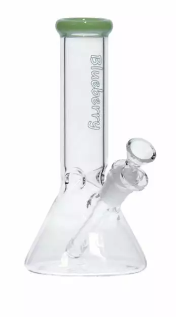 The Smokesman Nice Glass Blueberry Glass 8" Tall Mini Beaker Bong