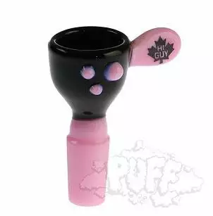 Puff Hi Guy 14mm Funnel Bowls With Handle