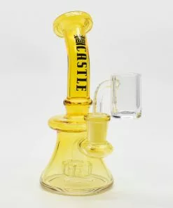 Castle Glassworks 7" Mini Showerhead Dab Rig (Assorted Colors)