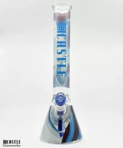 Castle Glassworks 16" Tall Vomit Skull Beaker Bong New Arrivals