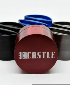 Castle Glassworks 3" 4-Piece Paper Holder Grinders