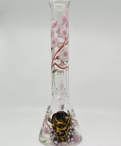 Castle Glassworks 16" Cherry Blossom Beaker Bong