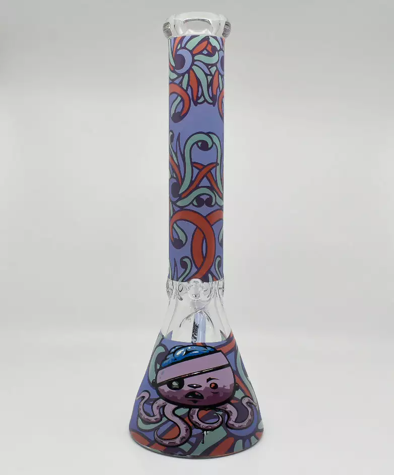 Octopus Bong By Castle Glassworks 16" Beaker New Arrivals