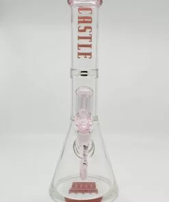 Castle Glassworks 14" 8-Arm Beaker Bong (Assorted Colors)