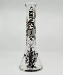 Hell Hound Bong By Castle Glassworks 14" New Arrivals