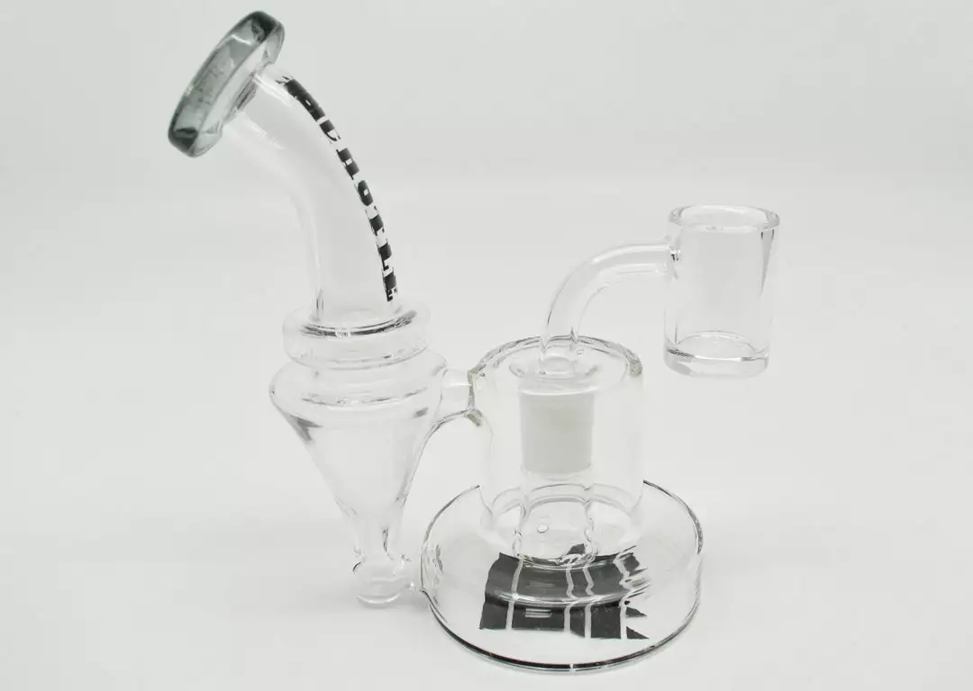 New Arrivals Castle Glassworks 6" Mini Recycler Dab Rig (Assorted Colors)