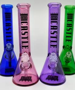 New Arrivals Castle Glassworks 14" Electroplated Beaker Bongs