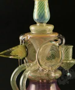 Puff New Arrivals Eckardt Glass 9.5" 14mm Double Double Recycler