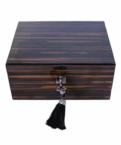 BOB Headquarters Erbanna - Humidor Box W/ 2 Jars - Walnut Storage