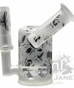 West Coast Gifts GEAR 4" Tall Frosted Bees Knees Inline Perc Mini Dab Rig GEAR Premium