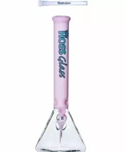 Hoss Glass Hoss Pyramid Beaker Bong Half Colored 18"