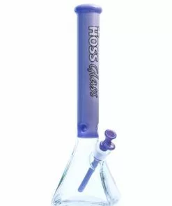 Hoss Glass Hoss Pyramid Beaker Bong Half Colored 18"