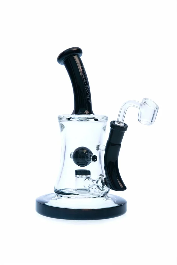 Hoss Glass Hoss 10" Tall Hourglass Marble Dab Rigs