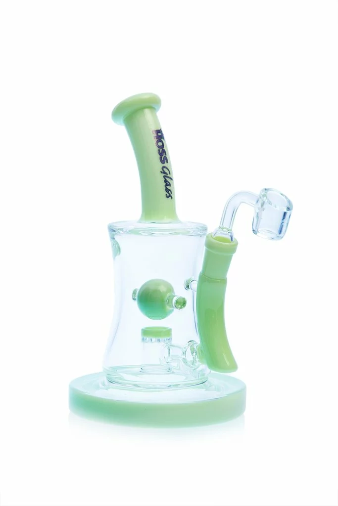 Hoss Glass Hoss 10" Tall Hourglass Marble Dab Rigs