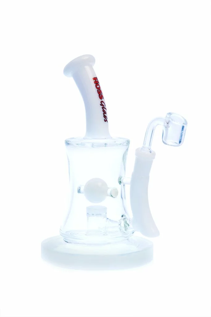 Hoss Glass Hoss 10" Tall Hourglass Marble Dab Rigs