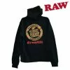 HBI Raw Black Zipper Women's Hoodie