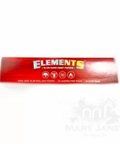 HBI Elements Red Slowburn Hemp Rolling Papers