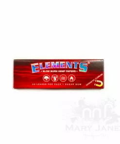 HBI Elements Red Slowburn Hemp Rolling Papers
