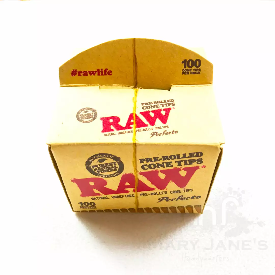 HBI RAW Tips - Pre Rolled Cone Tips Perfecto 100