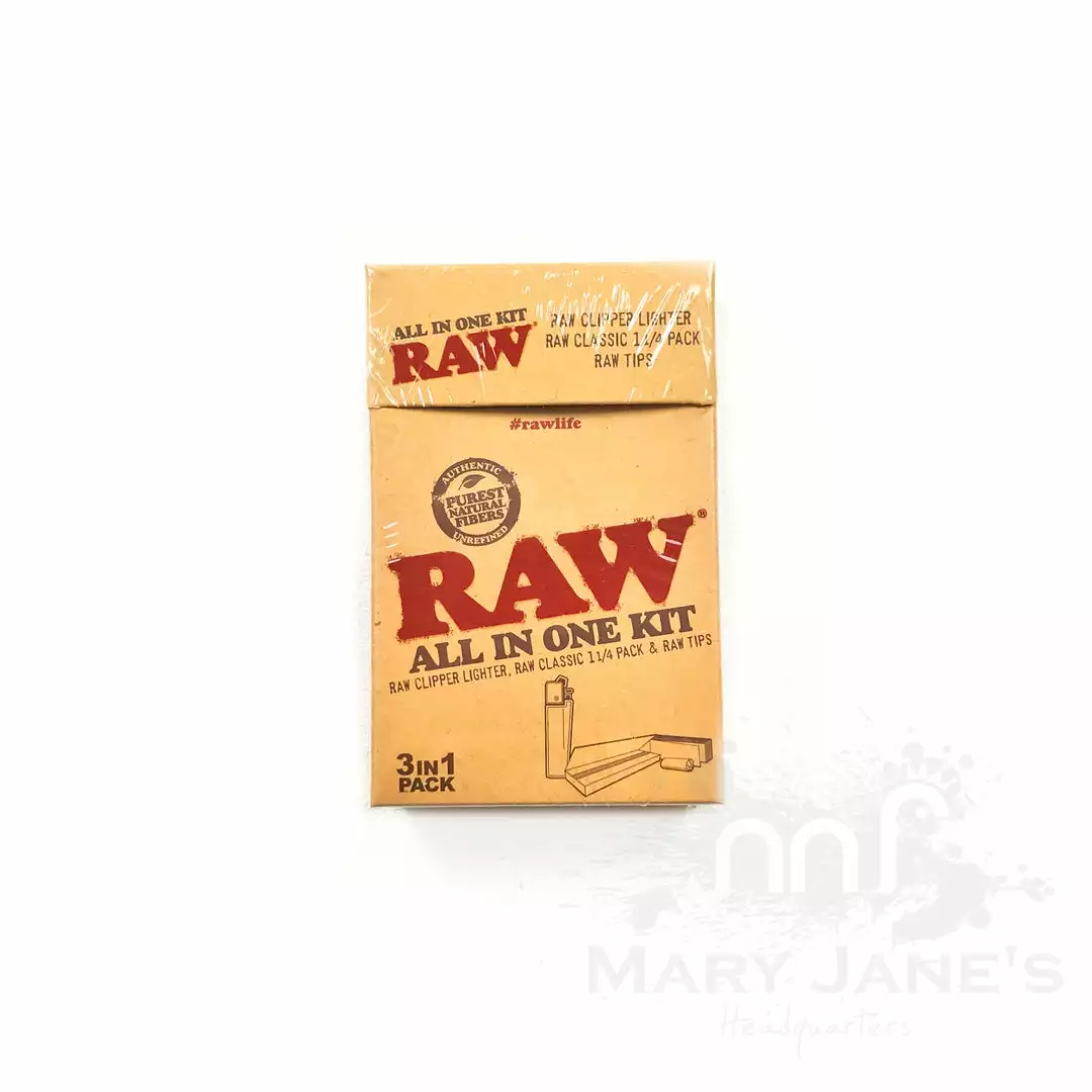 HBI Raw All In One Kit (Papers, Tips And Lighter) Rolling Papers