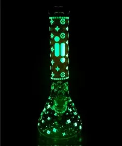 BOB Headquarters New Arrivals Glow-in-the-Dark Star Print Bong By Infyniti 14