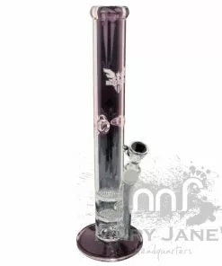 West Coast Gifts Red Eye Tek 17" Tall Oil Can Tube W/ Dual Honeycomb Percs Straight Tube Bong