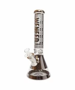JJ Trading WENEED 14" Pictogram Ion Plated 7mm Beaker Bong