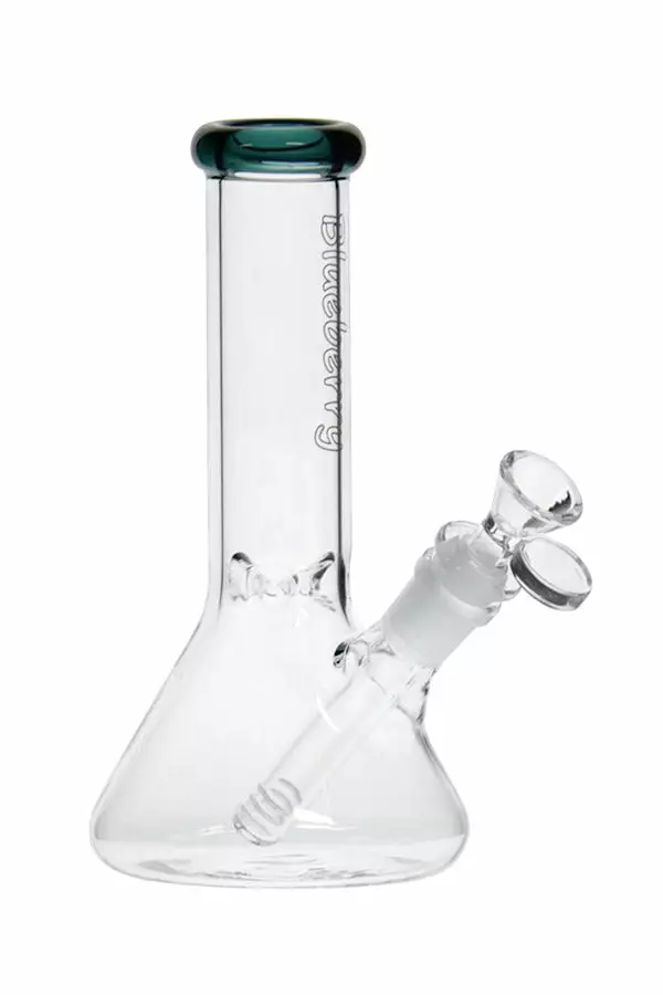The Smokesman Nice Glass Blueberry Glass 8" Tall Mini Beaker Bong