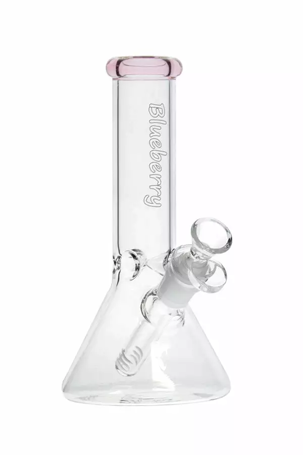 The Smokesman Nice Glass Blueberry Glass 8" Tall Mini Beaker Bong