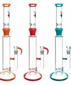 BOB Headquarters Pulsar 17.5" Straight Tube Water Pipe Bong With Inline Perc New Arrivals