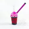 Cheech Glass 7" Tall Heart And Kisses Oil Dab Rig