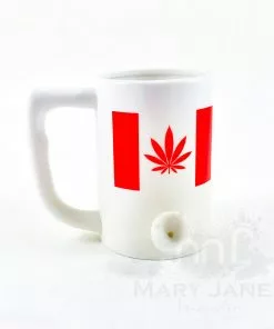 West Coast Gifts Ceramic Coffee Mug Pipe "Canada Leaf" Pipes