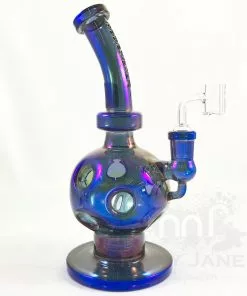 West Coast Gifts Red Eye Tek 11" Tall Metallic Terminator Finish Swiss Globe Dab Rig