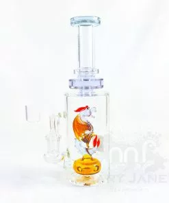 West Coast Gifts Red Eye Glass 9" Tall Dragon Dab Rig