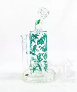 West Coast Gifts Red Eye Glass 10" Tall Wrap Decal Dab Rig