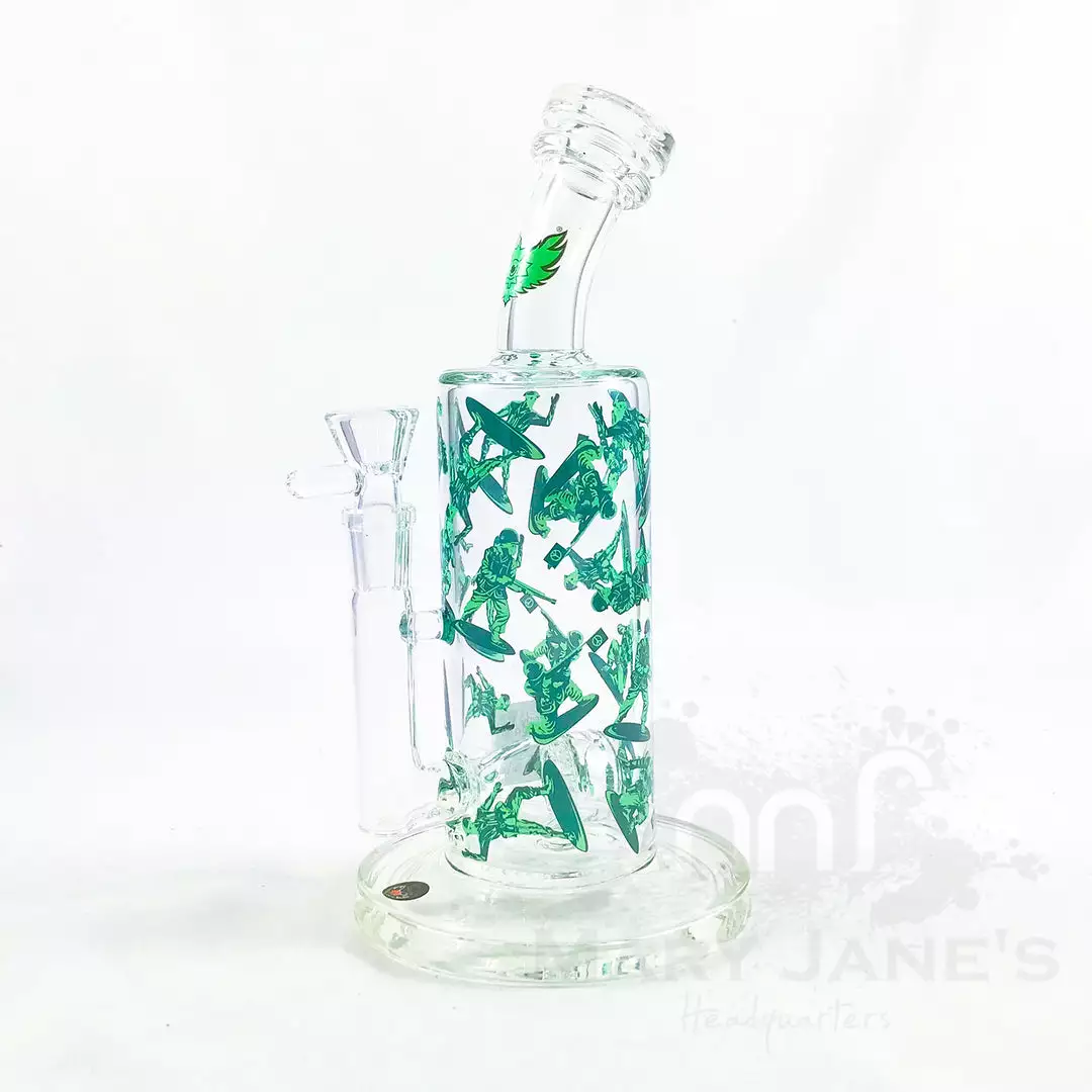 West Coast Gifts Red Eye Glass 10" Tall Wrap Decal Dab Rig